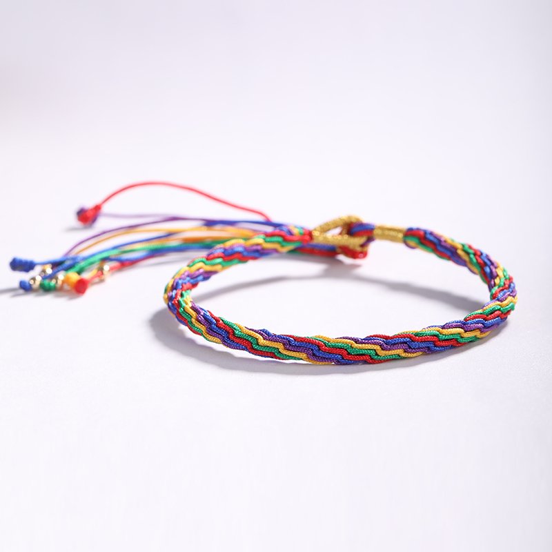 Hand-woven bracelets, meditation and yoga bracelets, friendship bracelets, surfing bracelets—colorful braided rope bracelets—symbolizing protection, blessings, and positive energy.