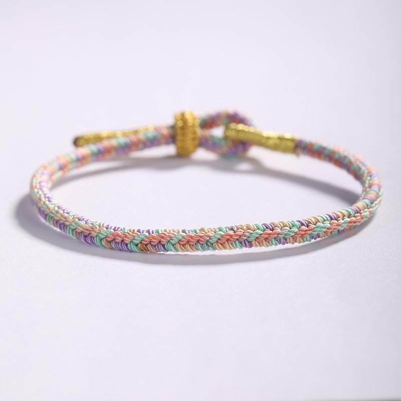 Handwoven bracelets, meditation and yoga bracelets, colorful braided cord bracelets, friendship bracelets symbolizing protection, blessings, and positive energy, children’s styles.
