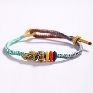 Hand-woven bracelets, meditation and yoga bracelets, friendship bracelets, surfing rope bracelets, colorful braided rope bracelets—symbolizing protection, blessings, and positive energy.